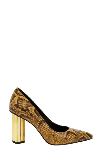 Shop Katy Perry The Dellilah Pointed Toe Pump In Mustard Multi