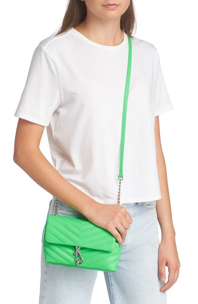 Shop Rebecca Minkoff Edie Date Night Crossbody Bag In Neon Green