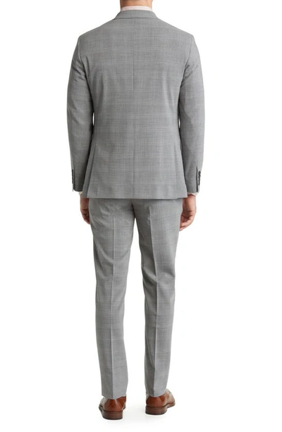 Shop Nordstrom Trim Fit Plaid Wool Blend Suit In Grey Metro Plaid