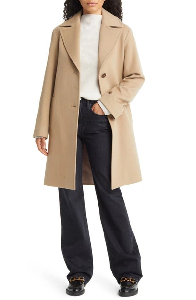 Shop Fleurette Stanton Cashmere Coat In Camel