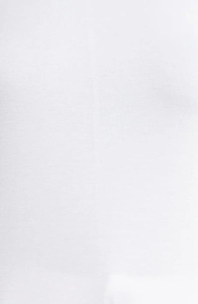 Halogen Crewneck Long Sleeve T-shirt In Bright White