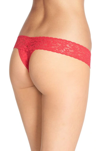 Shop Hanky Panky Low Rise Thong In Strawberry