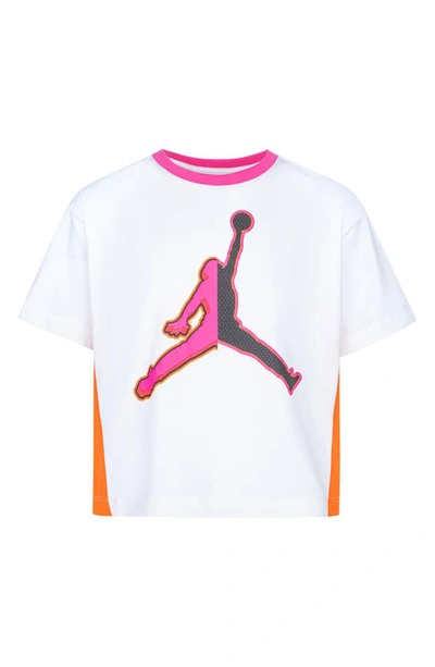 Shop Jordan Kids' Jumpman Stacked Graphic T-shirt In White
