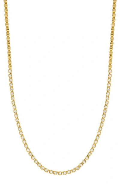Shop Bony Levy Mykonos Diamond Tennis Necklace In 18k Yellow Gold