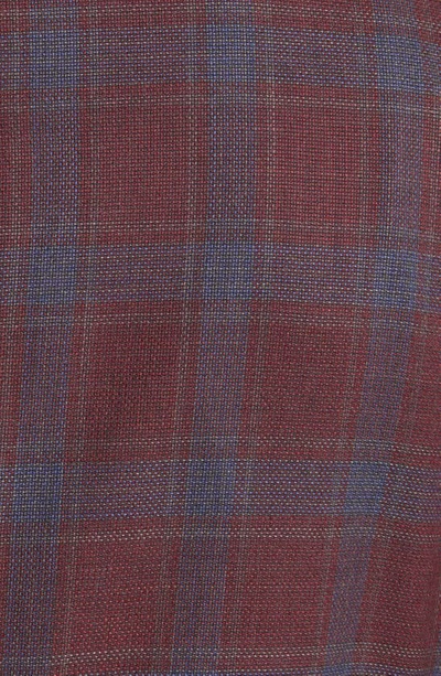 Shop Nordstrom Plaid Patch Pocket Wool Sport Coat In Red- Blue Island Plaid