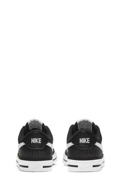 Shop Nike Court Legacy Sneaker In Black/ White/ Light Brown