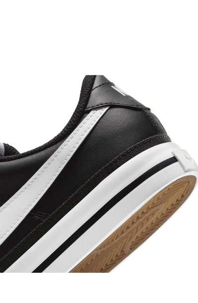 Shop Nike Court Legacy Sneaker In Black/ White/ Light Brown