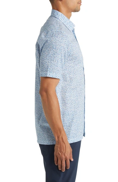 Shop Good Man Brand Big On-point Short Sleeve Organic Cotton Button-up Shirt In Indi