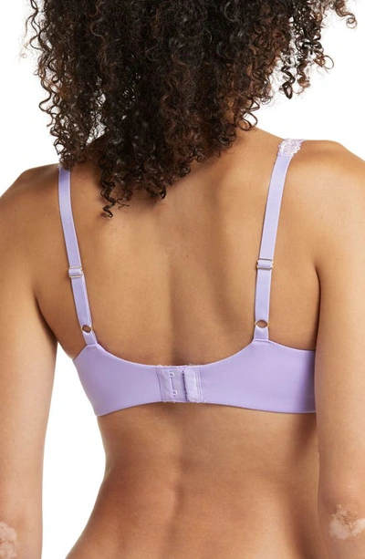 Shop Natori Rose Dream Custom Coverage Underwire Bra In Violet/ Rse