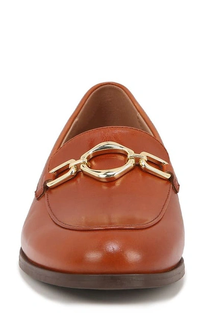 Shop Naturalizer Mya Chain Loafer In Brown Leather