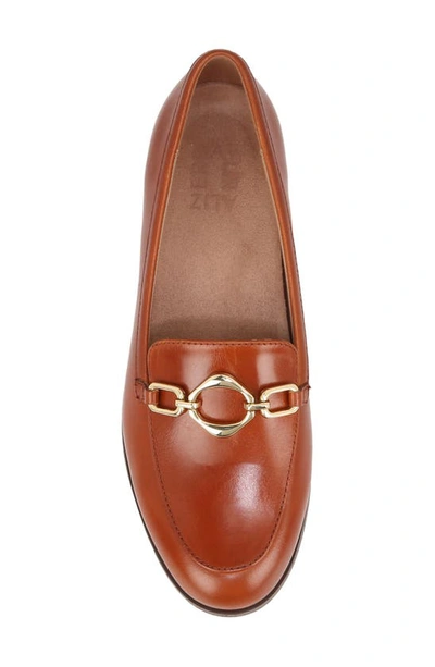 Shop Naturalizer Mya Chain Loafer In Brown Leather