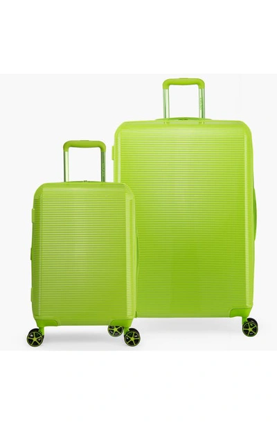 Shop Vacay Future 20-inch Spinner Suitcase In Green