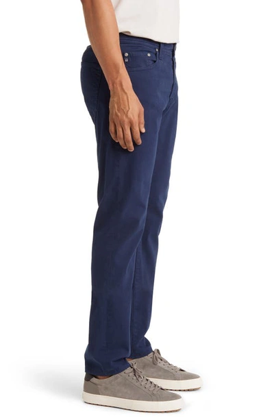 Shop Ag Tellis Sueded Stretch Sateen Slim Leg Pants In Lost At Sea