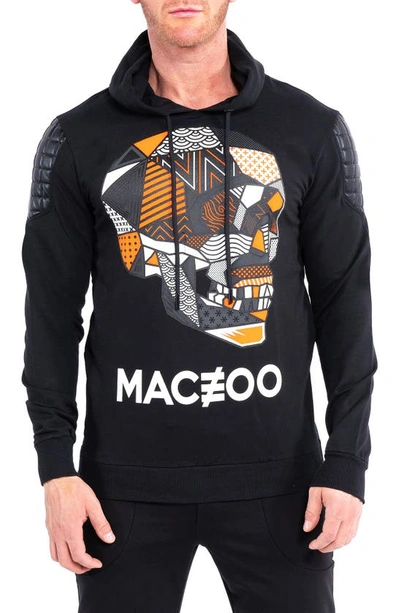 Shop Maceoo Skull Black Hoodie