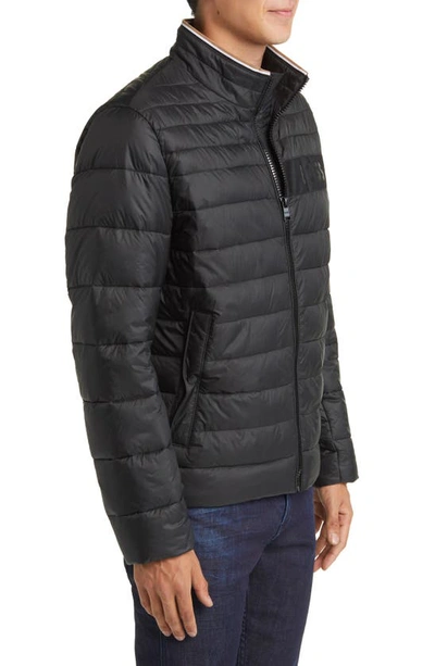 Hugo Boss Darolus Quilted Puffer Jacket In Black