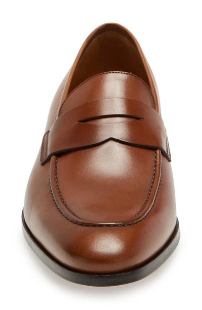 To Boot New York Flex Dress Tesoro Leather Penny Loafers In Brandy Ant