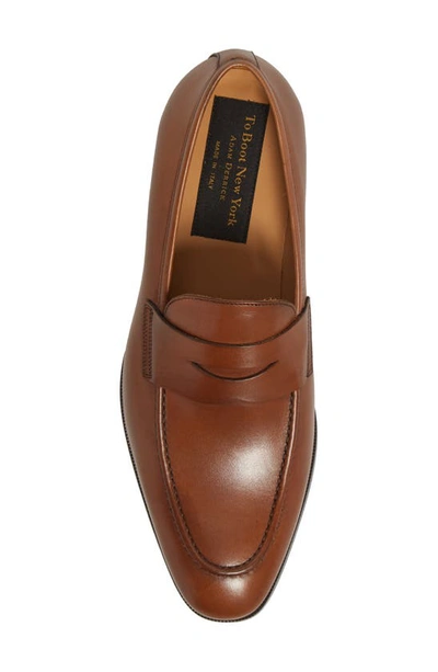 Shop To Boot New York Tesoro Penny Loafer In Brandy Ant