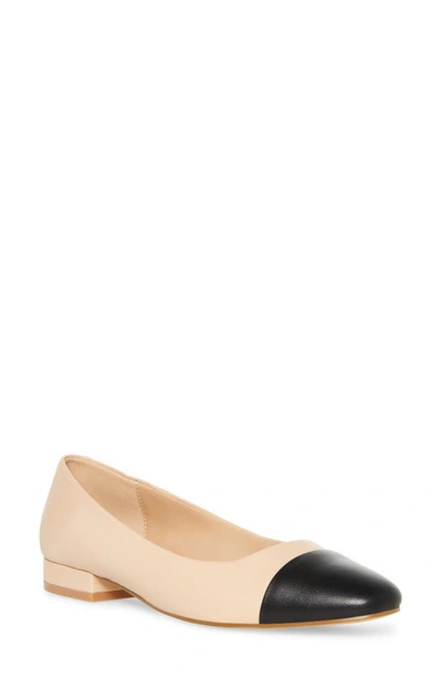 Steve Madden Blair Cap Toe Ballet Flat In Tan Multi