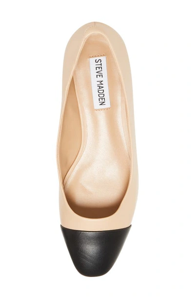 Steve Madden Blair Cap Toe Ballet Flat In Tan Multi