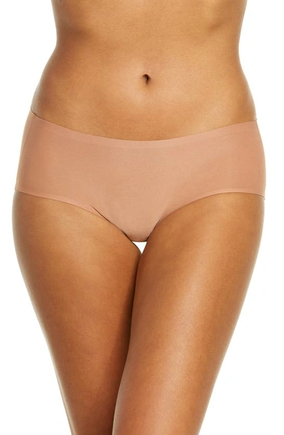 Shop Chantelle Lingerie Soft Stretch Seamless Hipster Panties In Mocha Mousse-pc