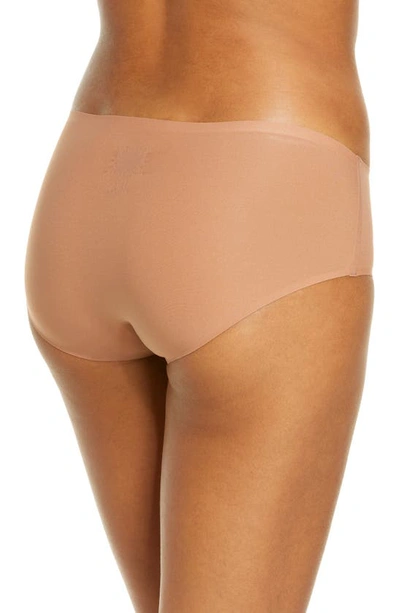 Shop Chantelle Lingerie Soft Stretch Seamless Hipster Panties In Mocha Mousse-pc