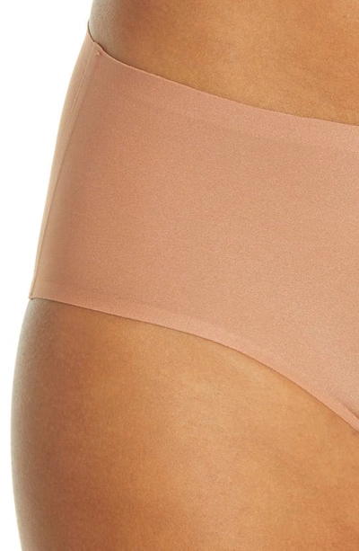 Shop Chantelle Lingerie Soft Stretch Seamless Hipster Panties In Mocha Mousse-pc