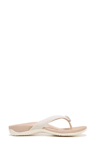 Shop Vionic Mattie Flip Flop In Cream