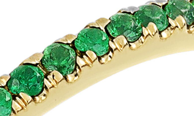 Shop Bony Levy Iris Stackable Ring In 18k Yellow Gold/ Tsavorite