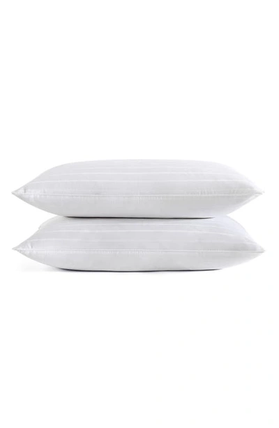Shop Dkny Set Of 2 City Stripe Pillows In White