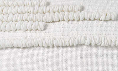Dkny Pure Textured Stripe Decorative Pillow, 20 X 20 In White