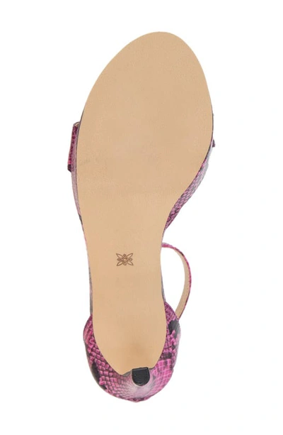 Shop Bcbgeneration Nallah Platform Sandal In Viva Pink Snake