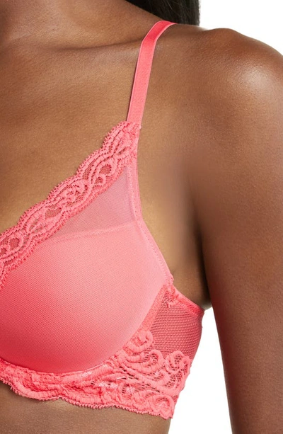 Natori Feathers Underwire Contour Bra In Hibiscus