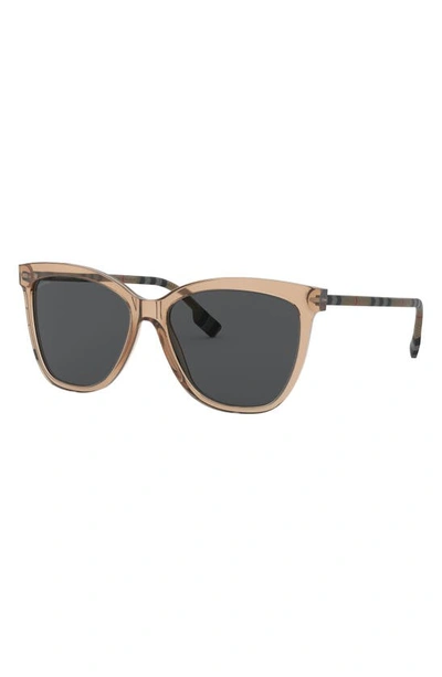 Shop Burberry 56mm Square Sunglasses In Brown Gradient