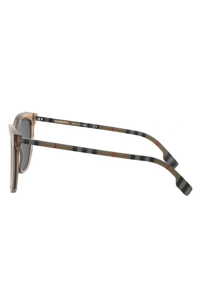 Shop Burberry 56mm Square Sunglasses In Brown Gradient