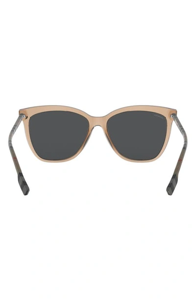 Shop Burberry 56mm Square Sunglasses In Brown Gradient