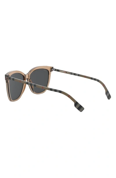 Shop Burberry 56mm Square Sunglasses In Brown Gradient
