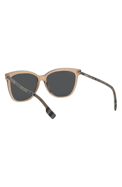 Shop Burberry 56mm Square Sunglasses In Brown Gradient