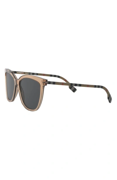 Shop Burberry 56mm Square Sunglasses In Brown Gradient