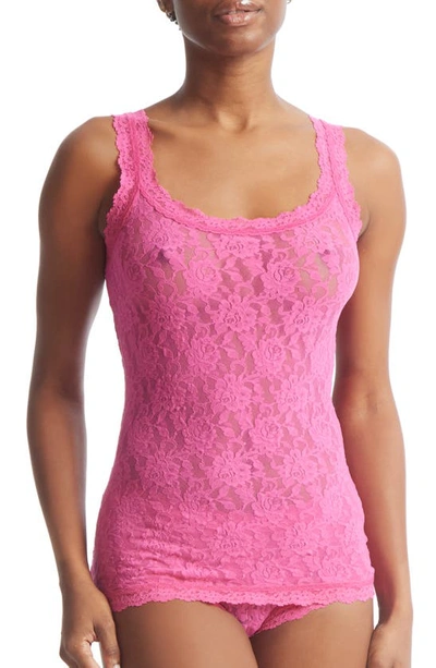 Shop Hanky Panky Lace Camisole In Intuition Pink