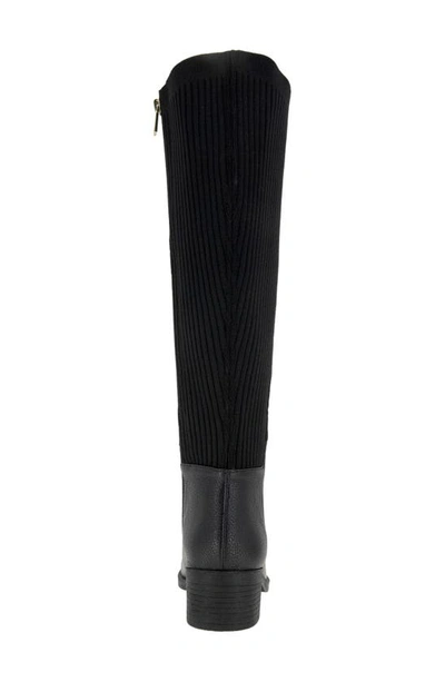 Shop Kenneth Cole Leanna Knee High Boot In Black Leather
