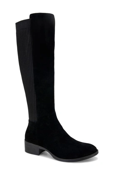 Shop Kenneth Cole Leanna Knee High Boot In Black Suede