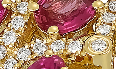 Shop Bony Levy El Mar Gemstone Statement Ring In 18k Yellow Gold - Diamond Ruby