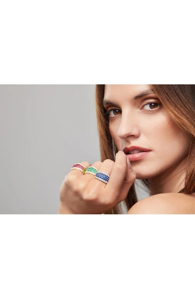 Bony Levy El Mar Wide Ring In 18k Y Gold - Diamond Emerald