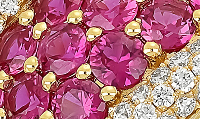 Shop Bony Levy El Mar Wide Ring In 18k Yellow Gold - Diamond Ruby