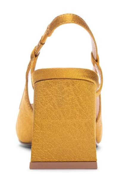 42 Gold Zilina Slingback Pump In Yellow