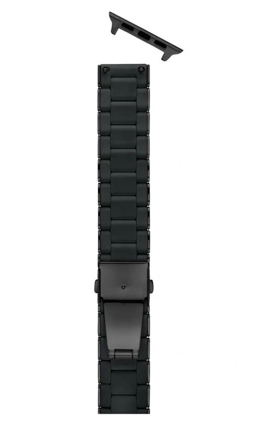 Shop Michele Silicone 20mm Apple Watch® Watchband In Black/black