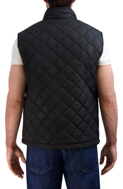 Shop Cole Haan Quilted Vest In Black