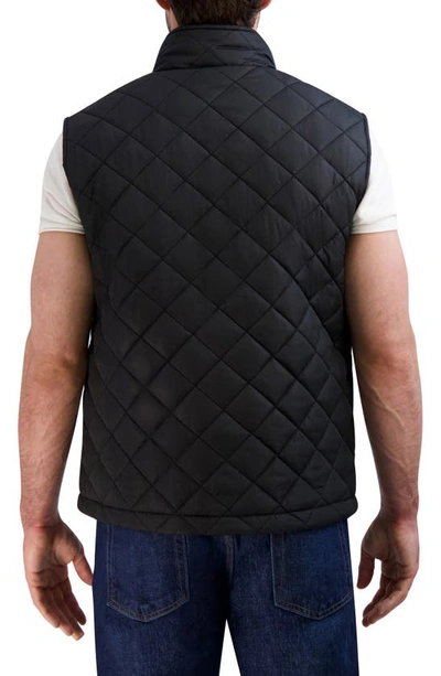 Cole Haan Quilted Vest In Black