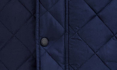 Shop Cole Haan Quilted Vest In Navy