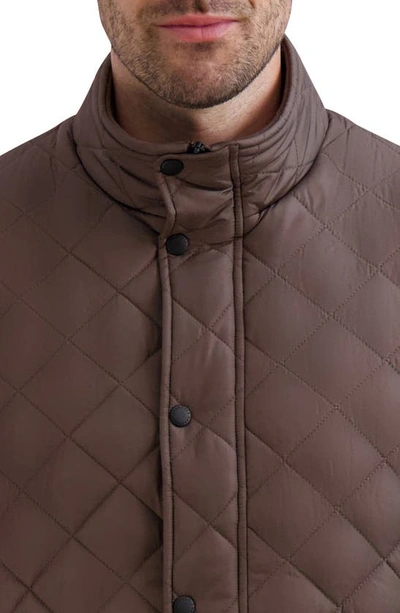 Cole Haan Quilted Vest In Wren